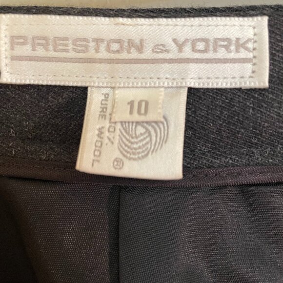 PRESTON & YORK SLATE GREY LONG A-LINE SKIRT SIZE 10 - Picture 7 of 10